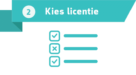 Kies je licentie