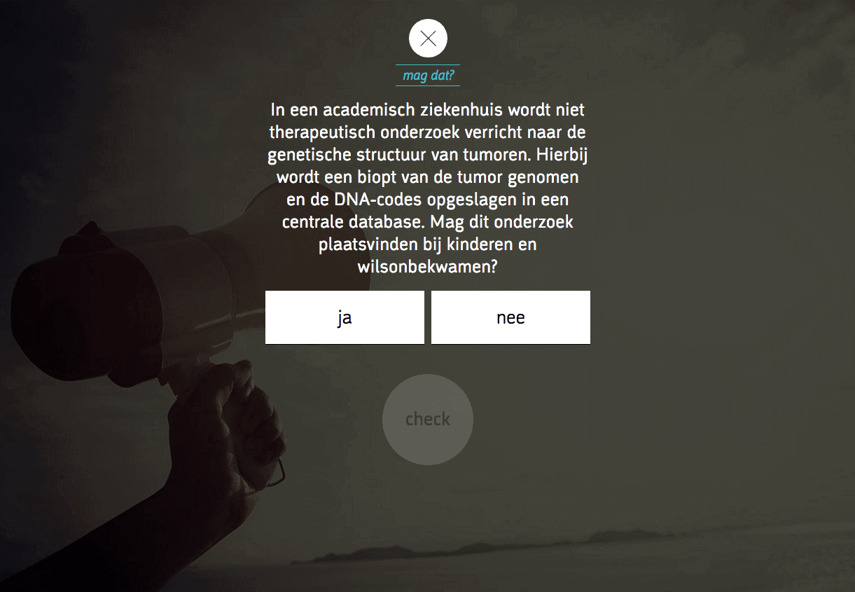 activeren, niet toetsen