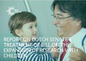 REPORT ON DUTCH SENATE’S TREATMENT OF BILL ON THE EXPANSION OF RESEARCH WITH CHILDREN