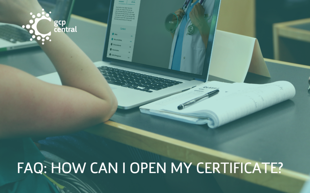 GCP CENTRAL HOW CAN I OPEN MY CERTIFICATE